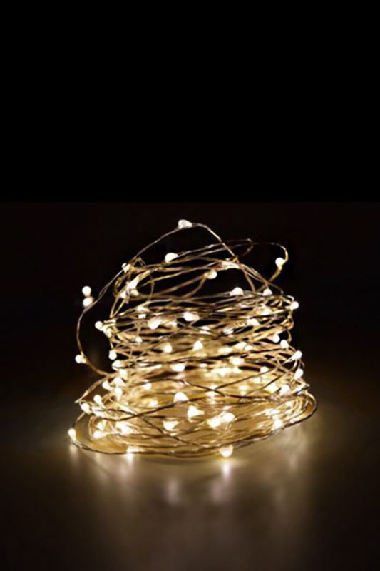 50 x Warm White Seed LED String - White - Set of 6