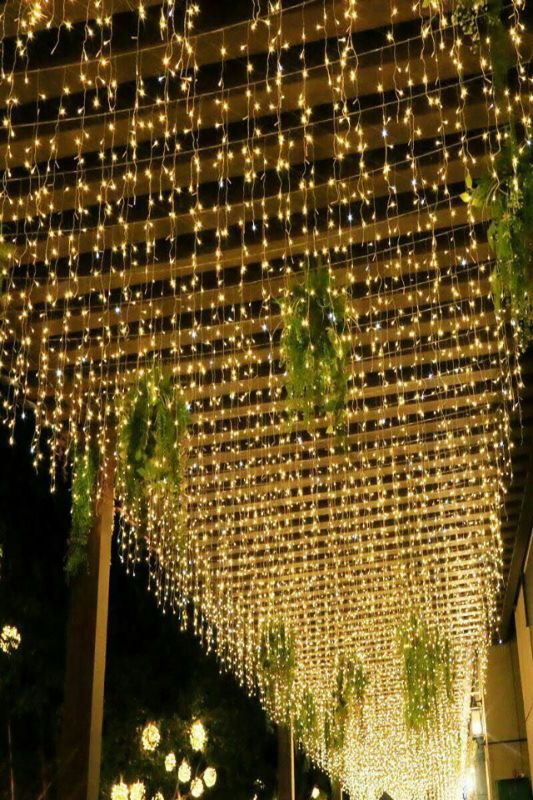 234 LED Curtain (Warm White) - 8 Function - White