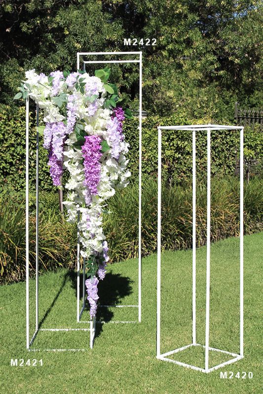 Floor Standing Pedestal Frame - White