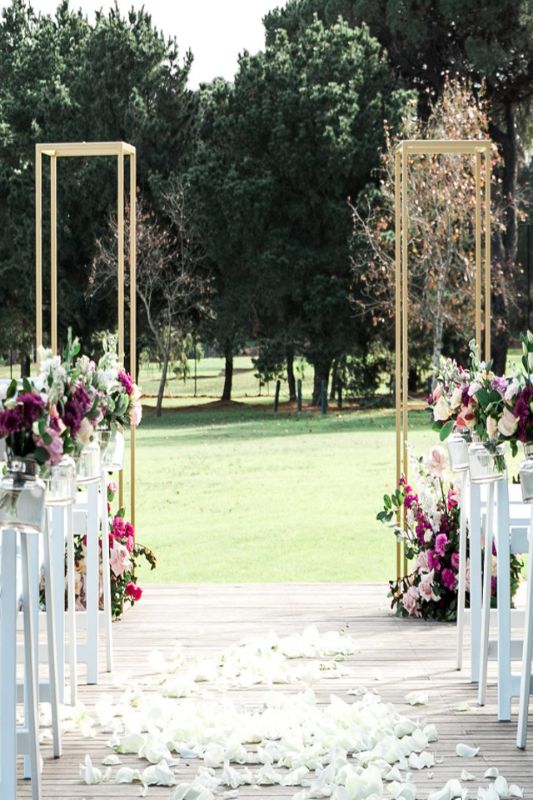 Floor Standing Pedestal Frame - Gold