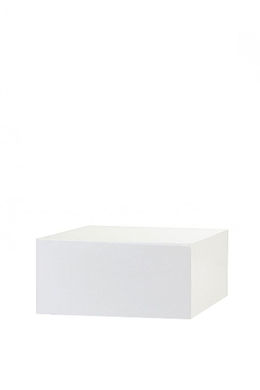 White Acrylic Table Riser - White
