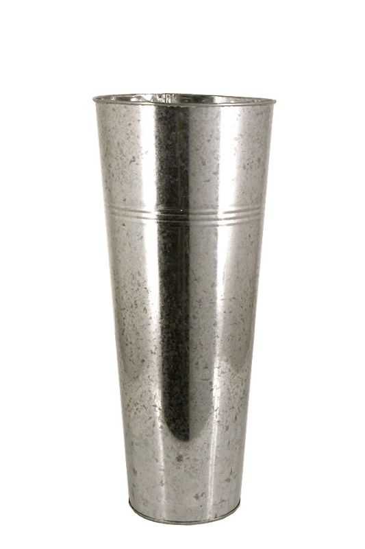 Galvanised Flower Bucket (Requires Lining) - Metal - Set of 6