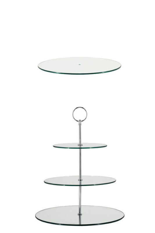 Mirror Plate - Silver - Set of 10