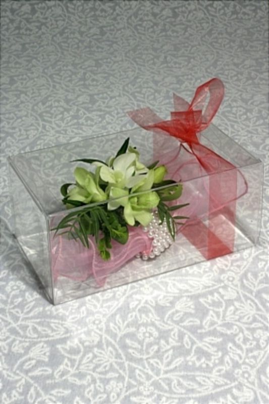 PVC Corsage Box (Min 50pcs) - Clear - Set of 5