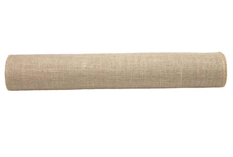 Natural jute roll measuring 50cm x 5m, perfect for eco-friendly crafts, decor, and versatile projects.