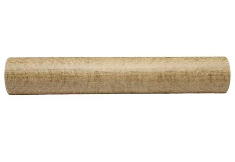 Natural Linen Patterned Vilene Roll, 50cm x 20m, versatile nonwoven wrap for elegant sewing and crafting projects.