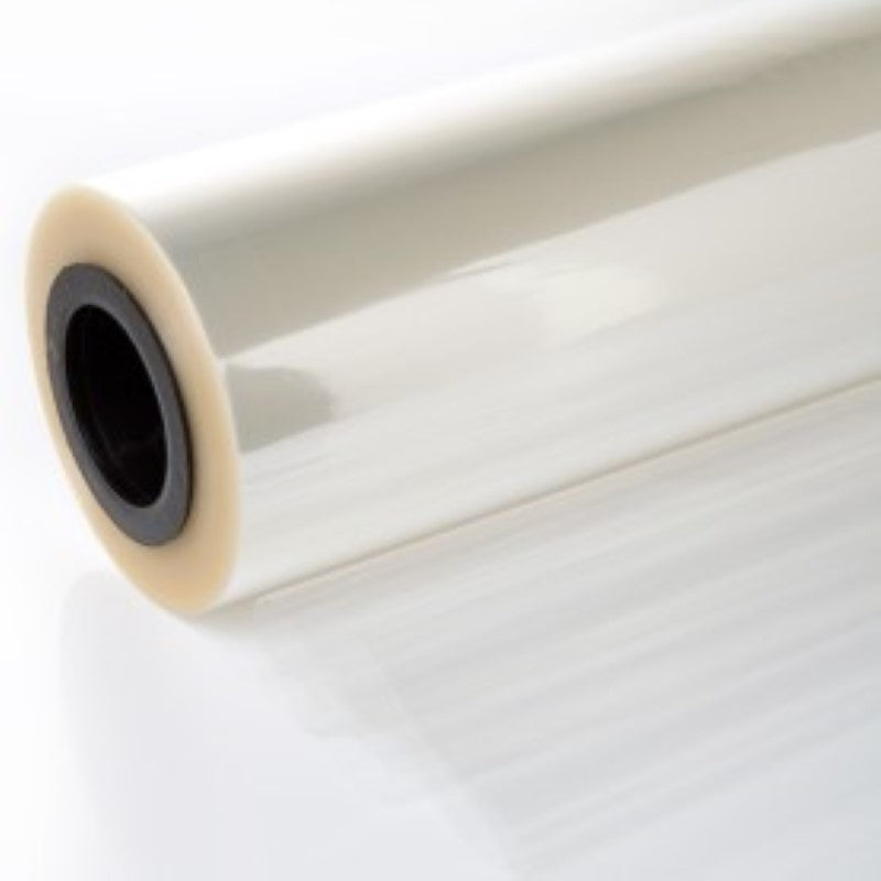 Clear cellophane roll 100cm x 100m, 30mic thick, perfect for elegant gift wrapping and professional packaging.