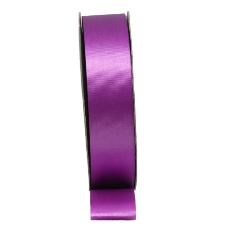 Vibrant 30mm x 90m Ribbon Tear in purple with unique tear design, perfect for crafts, gift wrapping, and decor.