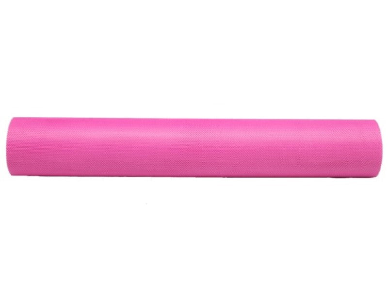 Vibrant cerise tulle sheets, 100 pack, perfect for crafting, decorations, and gift wrapping, 45cm x 45cm size.
