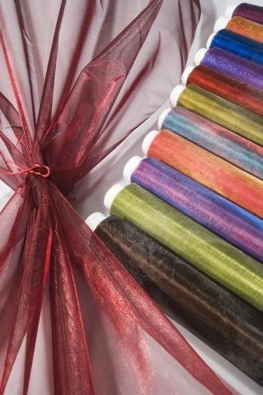 Decorative Wrap - 2-Tone Sheer Wrap - Dark Red
