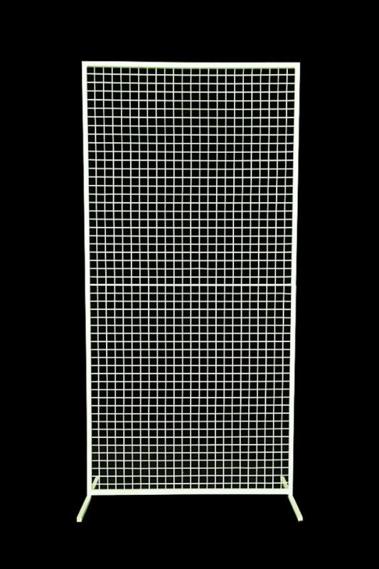 Event Backdrop - Large Square Mesh Frame - White