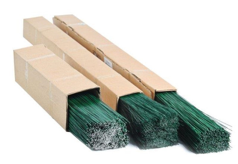 Premium 24 gauge florist green wire, 400mm length, 2.5Kg for durable floral arrangements and crafts.