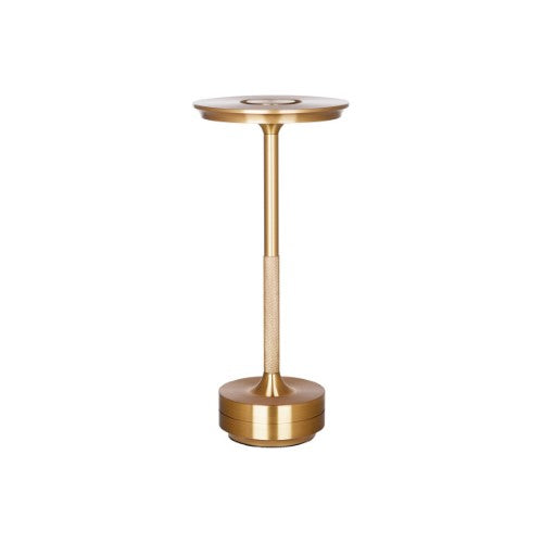 Ambience Stella Cordless LED Table Lamp Brushed Brass - Tablekraft