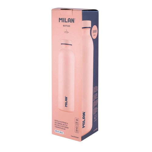 Milan Stainless Steel Isothermal Bottle 590ml 1918 Series Pink