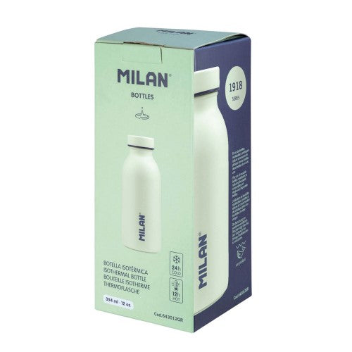 Milan Stainless Steel Isothermal Bottle 350ml 1918 Series Green