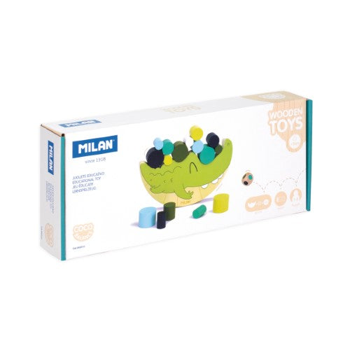 Milan Wooden Educational Toy Coco Balance Crocodile