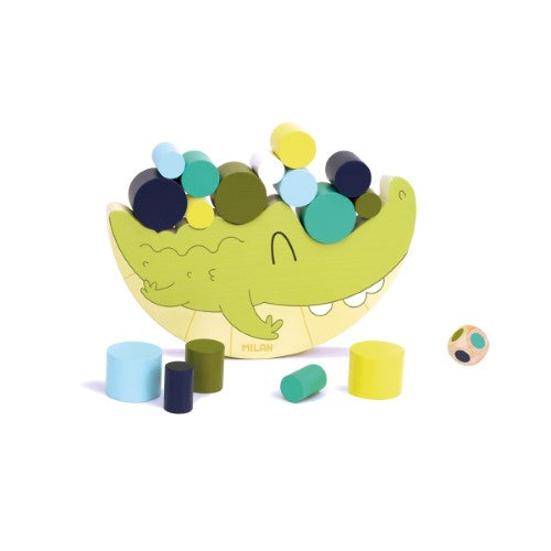 Milan Wooden Educational Toy Coco Balance Crocodile