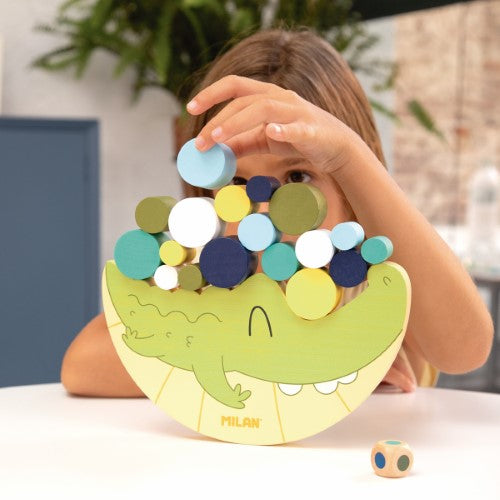 Milan Wooden Educational Toy Coco Balance Crocodile