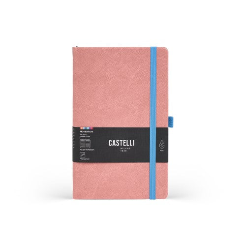 Castelli Notebook Kaleido Mid Ruled Old Rose