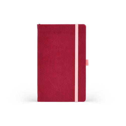 Castelli Notebook Kaleido Mid Ruled Ruby