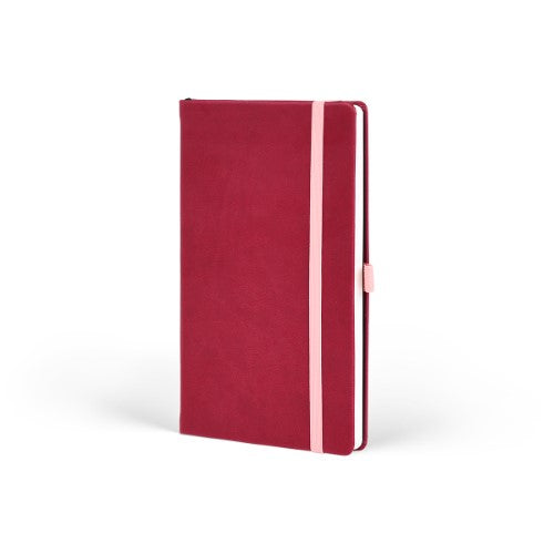 Castelli Notebook Kaleido Mid Ruled Ruby