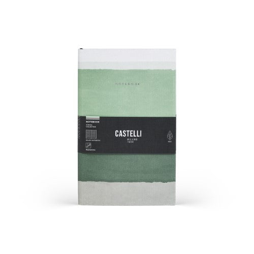 Castelli Notebook Stripes Mid Ruled Sage