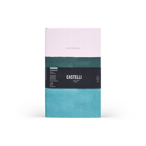 Castelli Notebook Stripes Mid Ruled Dusty Pink