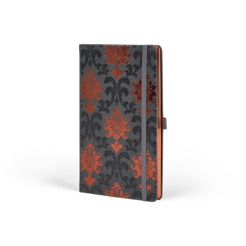 Castelli Notebook Copper Mid Ruled Baroque