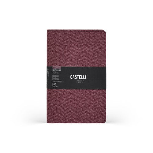 Castelli Notebook Harris Mid Ruled Royal Grape