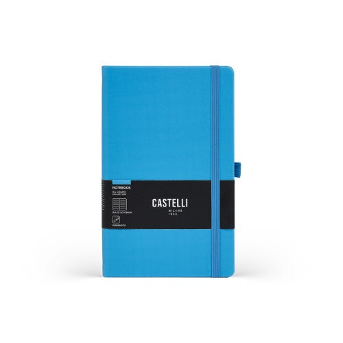 Castelli Notebook All Colour Mid Ruled Sky Blue