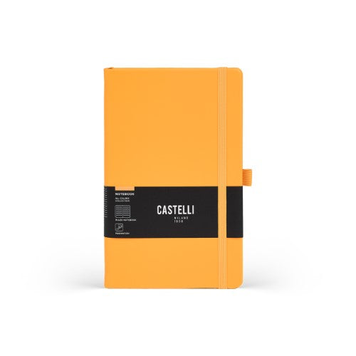 Castelli Notebook All Colour Mid Ruled Yellow