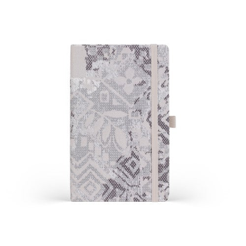 Castelli Notebook Shabby Mid Ruled Grey Texture