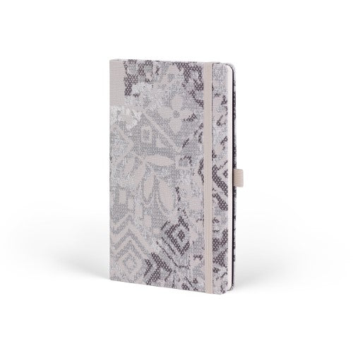 Castelli Notebook Shabby Mid Ruled Grey Texture
