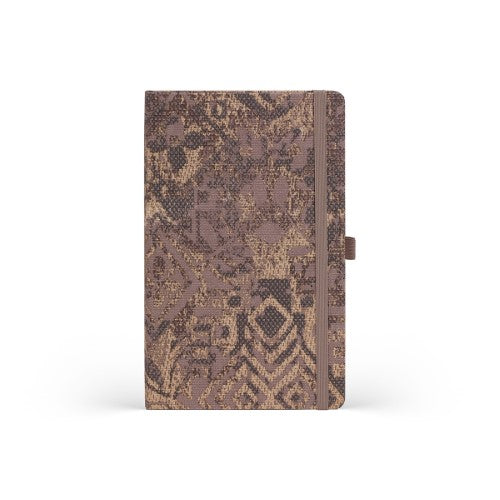 Castelli Notebook Shabby Mid Ruled Brown Texture
