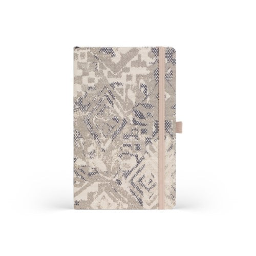 Castelli Notebook Shabby Mid Ruled Silver Texture