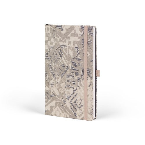 Castelli Notebook Shabby Mid Ruled Silver Texture