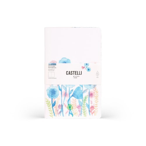 Castelli Quaderno Stitched Aquarello Mid Plain Wind Flowers
