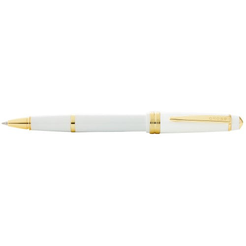 Cross Bailey Light Polished White Resin and Gold Tone Rollerball