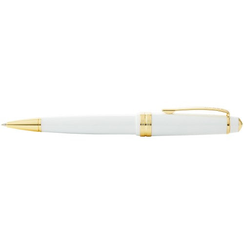 Cross Bailey Light Polished White Resin and Gold Tone Ballpoint