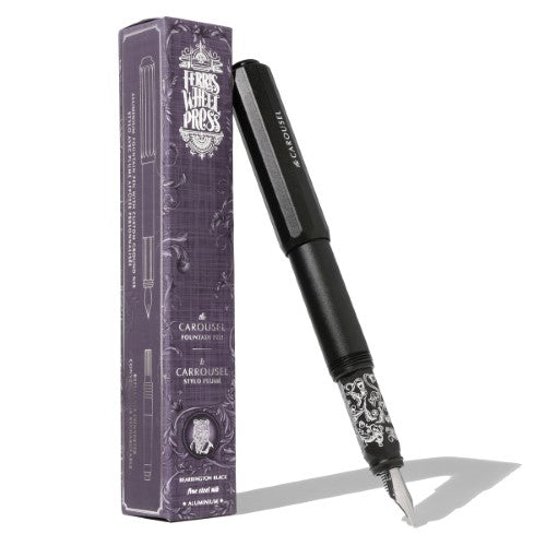 Ferris Wheel Press Fountain Pen Aluminum Carousel Bearrington Black Fine