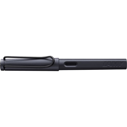 Lamy Safari Fountain Pen Steel Black Medium (0E2)