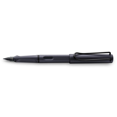 Lamy Safari Fountain Pen Steel Black Fine (0E2)