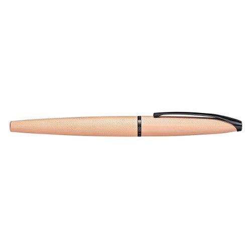 Cross ATX Etched Diamond Pattern Rose Gold Medium Nib Fountain Pen