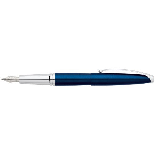 Cross ATX Translucent Blue Lacquer Medium Nib Fountain Pen