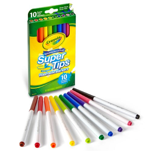 Crayola Washable Super Tips Markers 10Pk