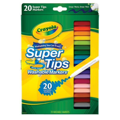 Crayola Washable Super Tips Markers 20Pk