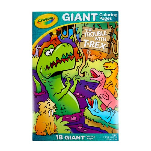 Crayola Giant Colouring Pages Foldalope T-Rex 18 Pages