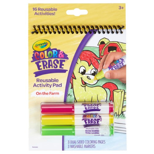 Color & Erase Reusable Activity Pad On the Farm