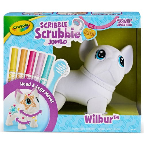 Crayola Scribble Scrubbie Poseable Jumbo Pet - Wilbur