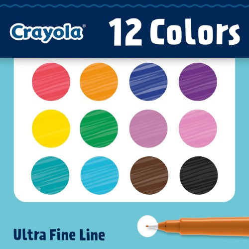 Crayola Ultra Fine Point Markers 12Pk